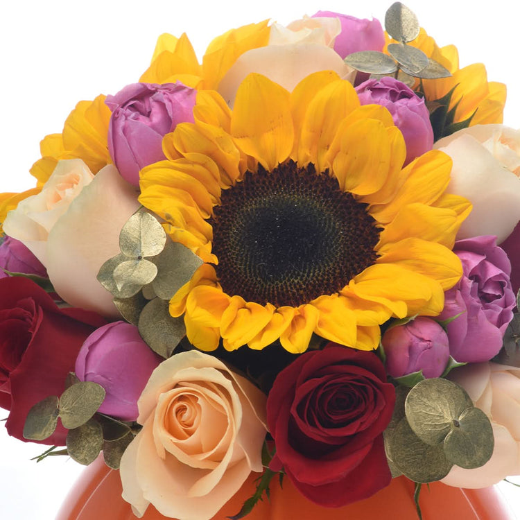 Halloween Mix Flowers Pumpkin - Halloween Gifts