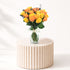 Halloween Orange and Yellow Roses Vase - Halloween Gifts