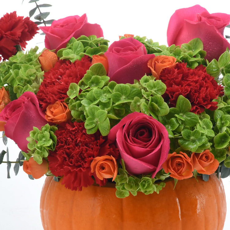 Halloween Pumpkin Floral Centerpiece - Halloween Gifts
