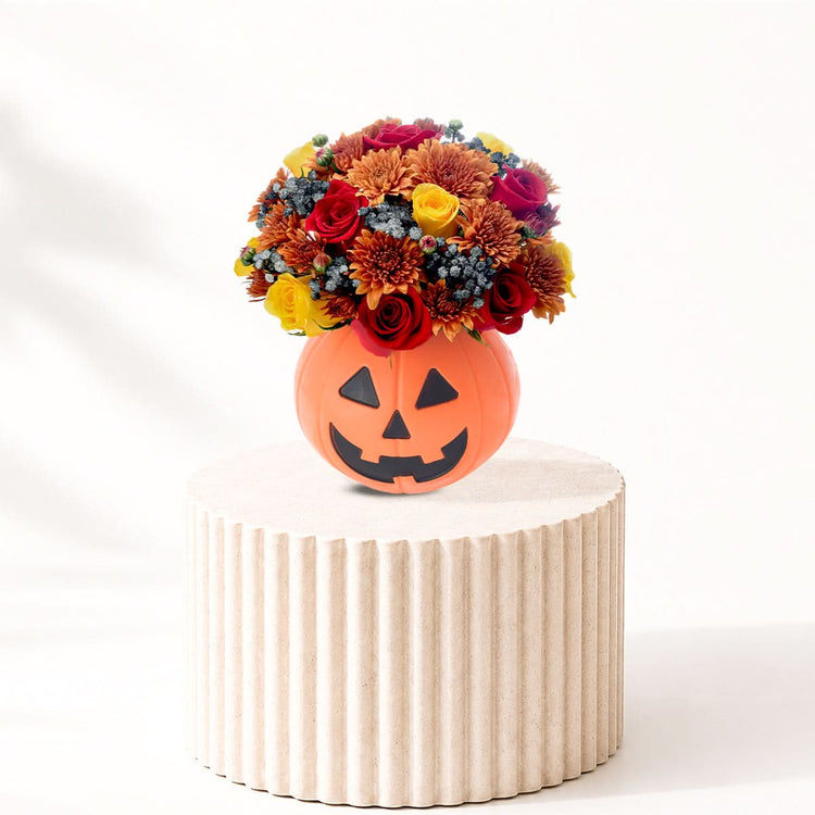 Halloween Pumpkin Roses &amp; Flowers - Halloween Gifts
