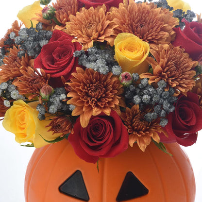 Halloween Pumpkin Roses &amp; Flowers - Halloween Gifts