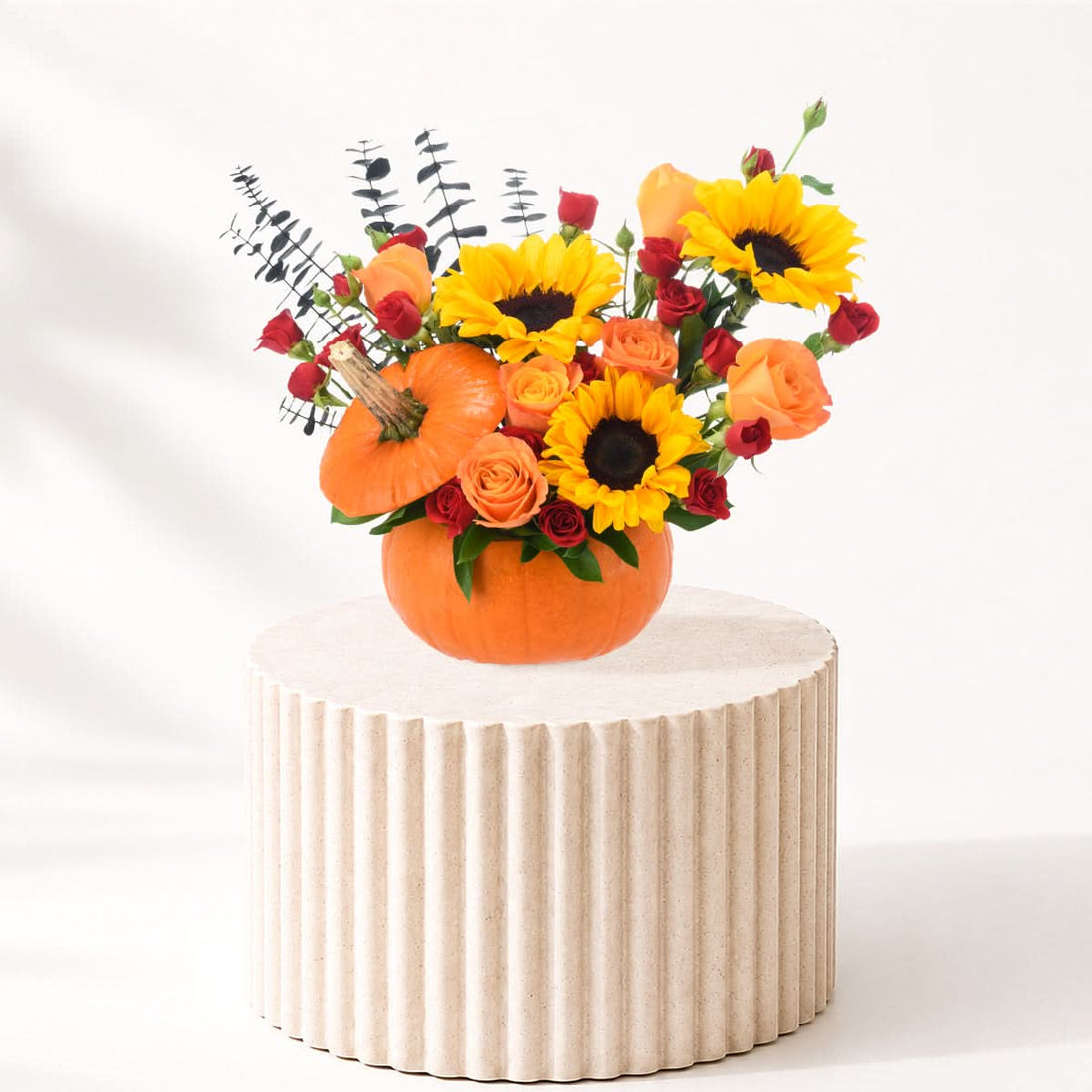 Halloween Pumpkin Sunflower Centerpiece - Halloween Gifts