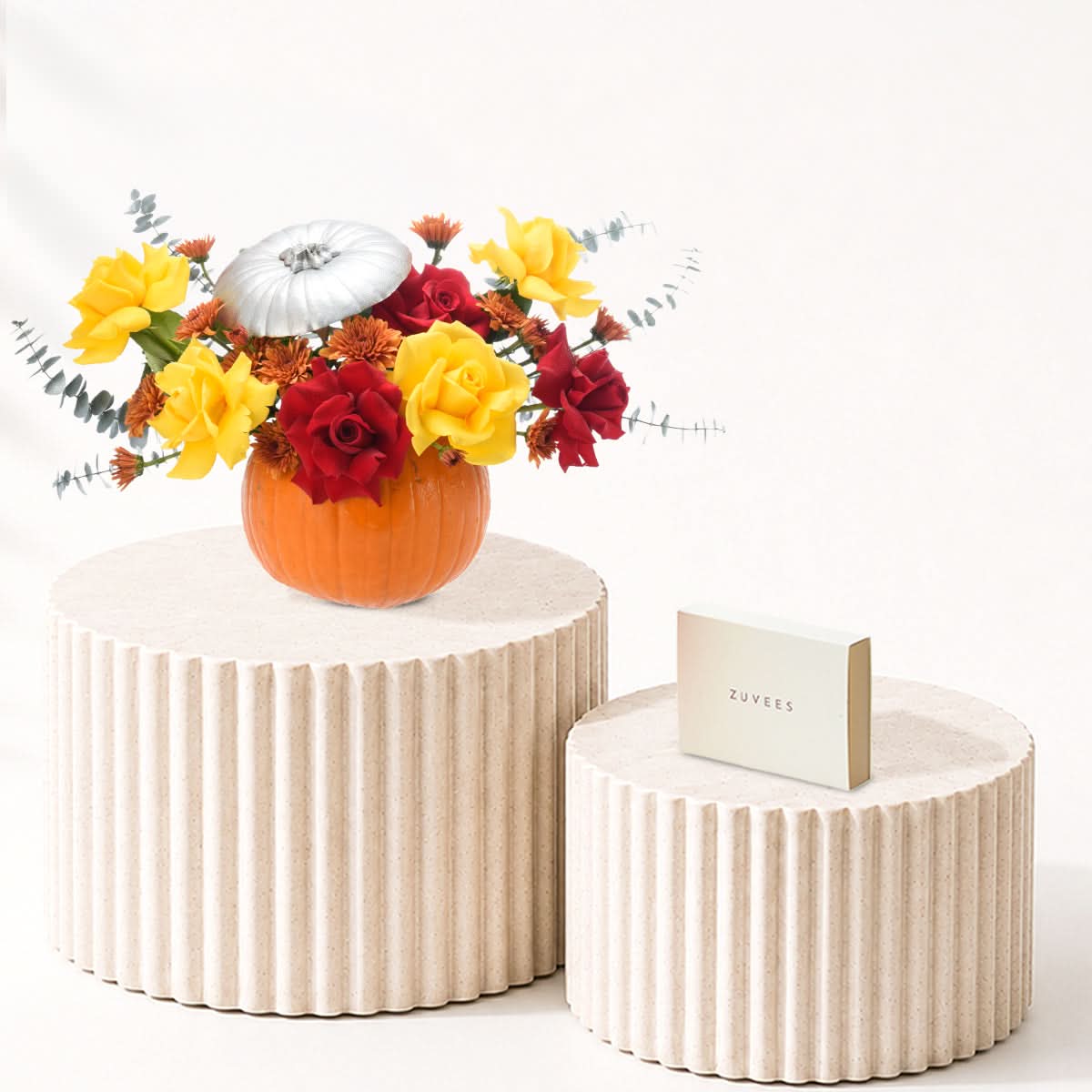 Halloween Rose Flowers in Pumpkin Chocolates Combo - Halloween Gifts