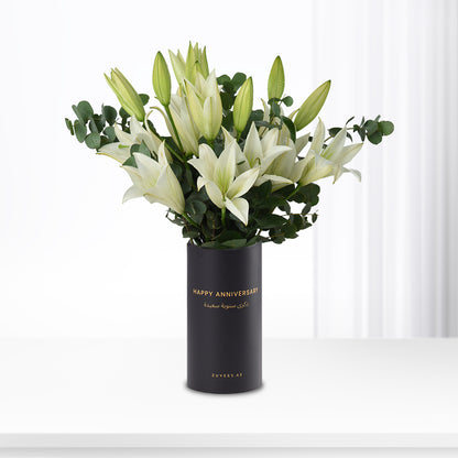 Lilies of Serenity Anniversary Vase