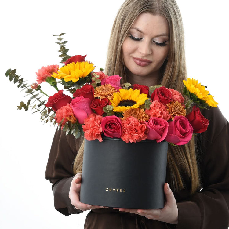 Luxury Halloween Mixed Flower Box - Halloween Gifts