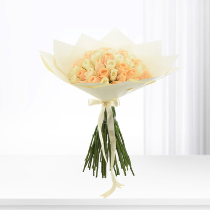 Peach Halo Bouquet - Zuvees.ae