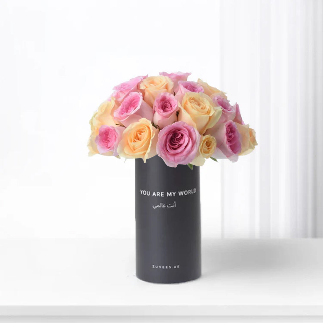 Peach &amp; Pink Delight Love Vase - Zuvees.ae