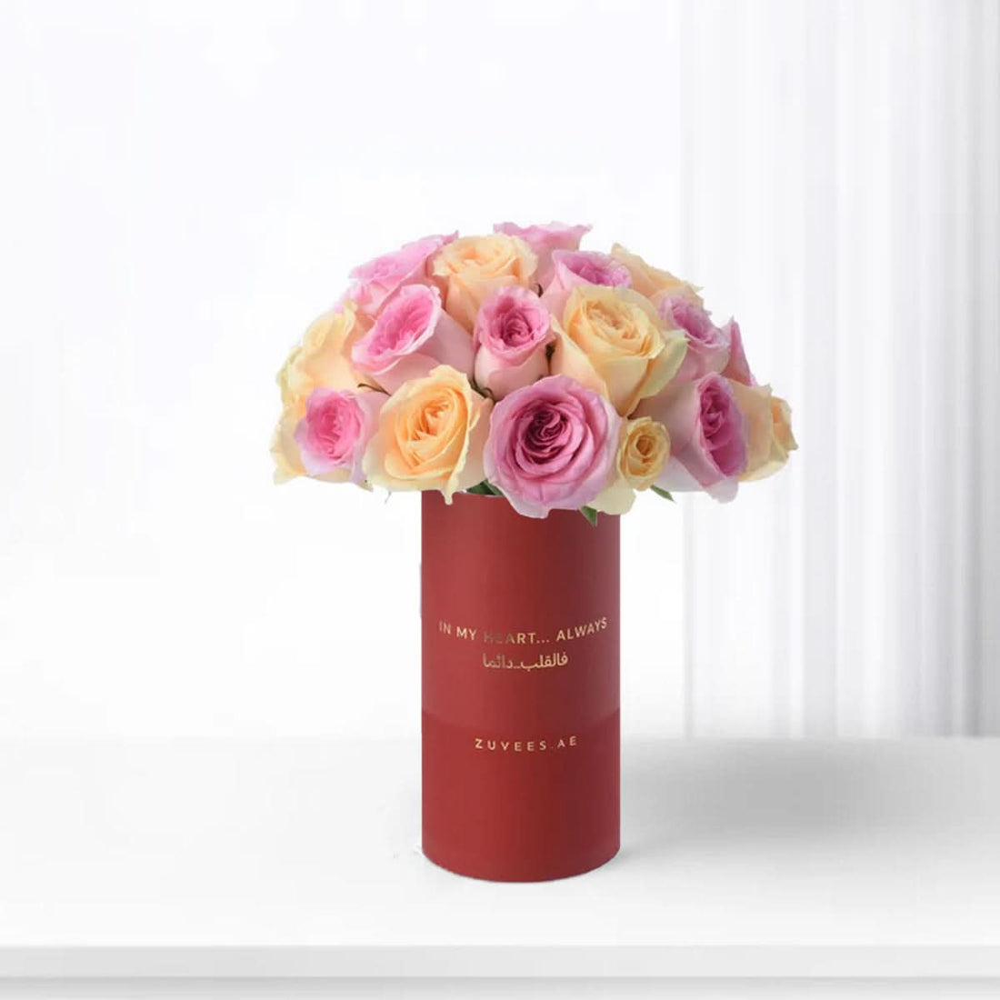 Peach &amp; Pink Delight Special Vase - Zuvees.ae