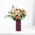 Peach & White Harmony In Birthday Vase - Zuvees.ae