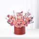 Pink Lovely Garden Love Box with Bostani Chocolates - Zuvees.ae