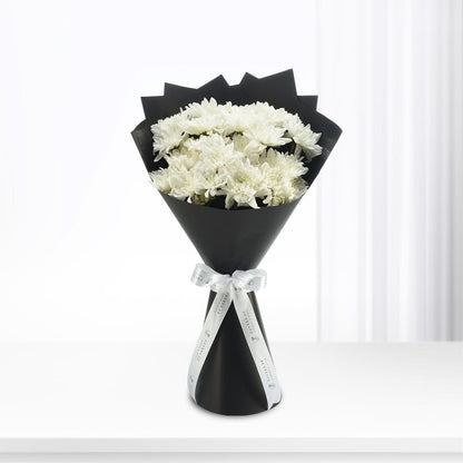 Pure White Blooms Bouquet - Zuvees.ae