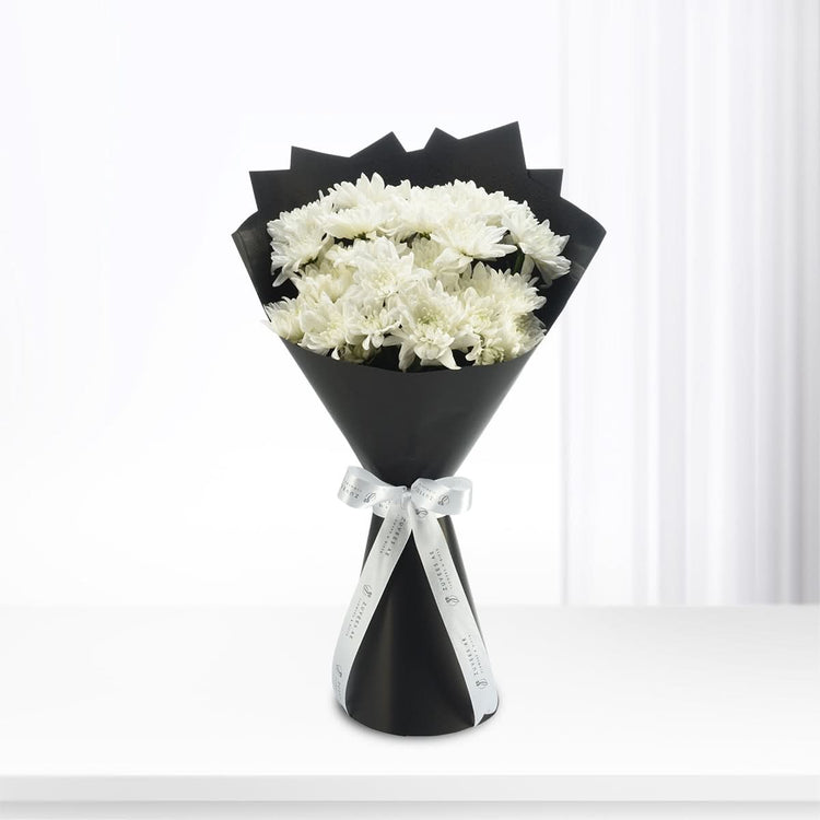 Pure White Blooms Bouquet - Zuvees.ae