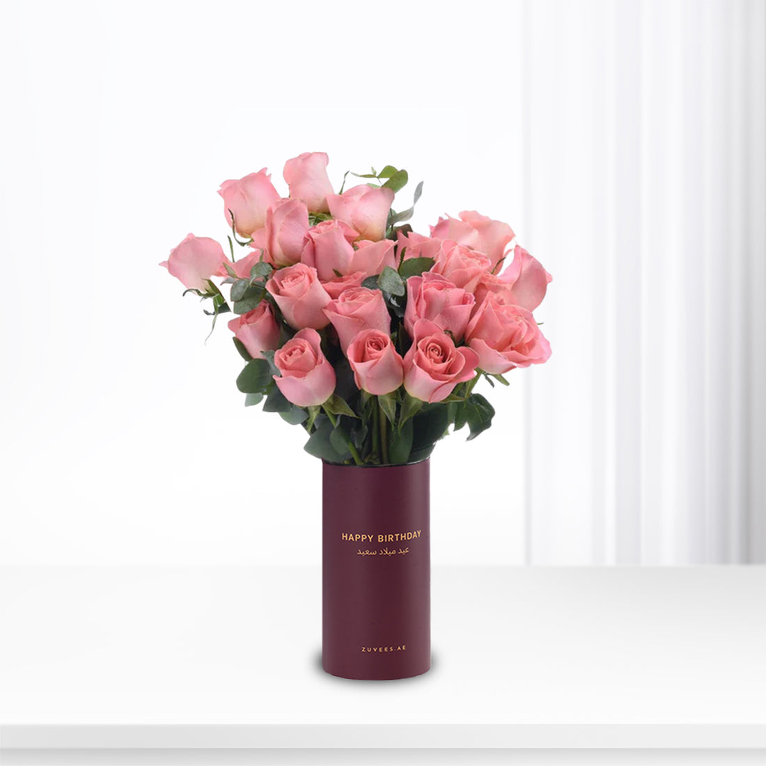 Purely Hermosa In Birthday Vase - Zuvees.ae