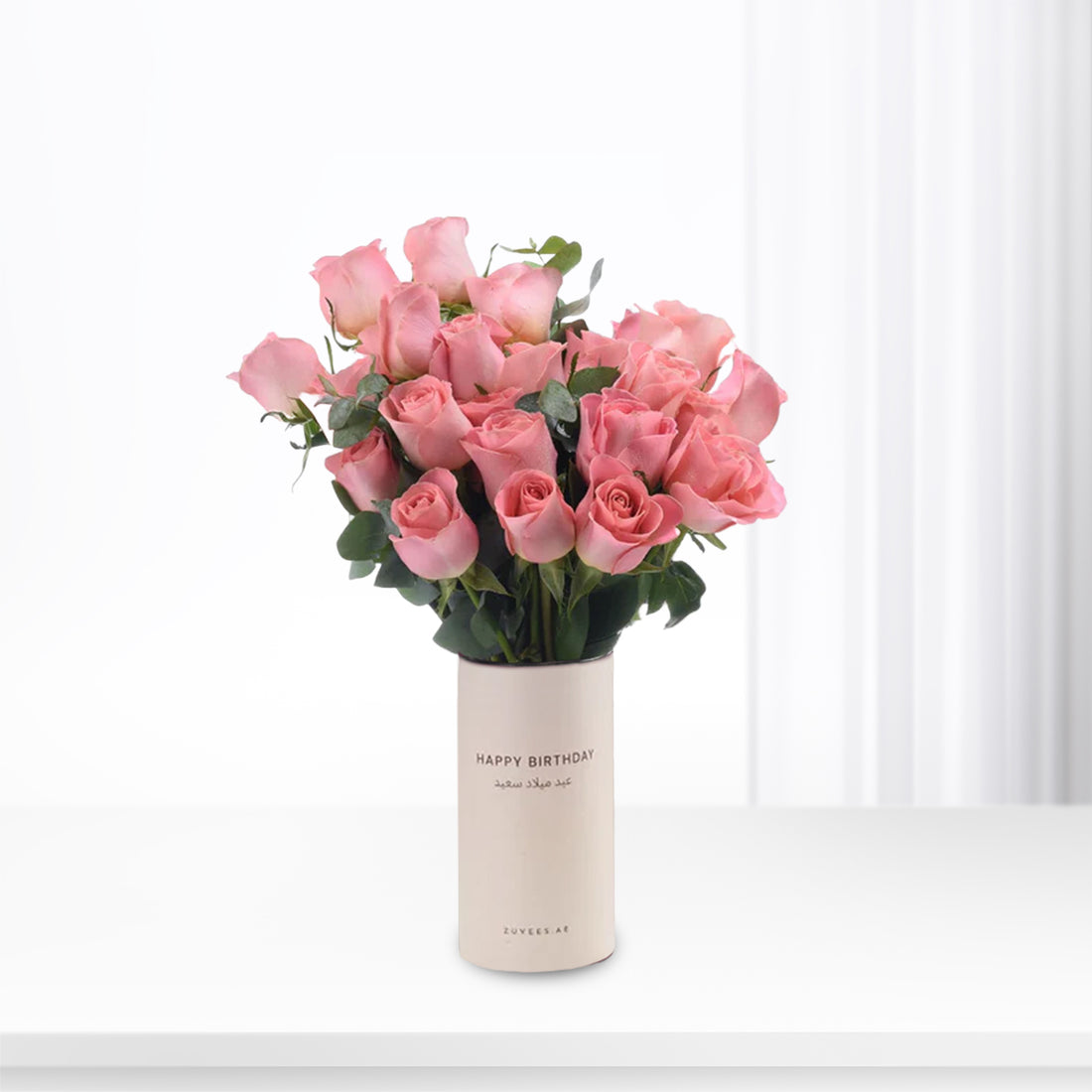 Purely Hermosa In Birthday Vase - Zuvees.ae