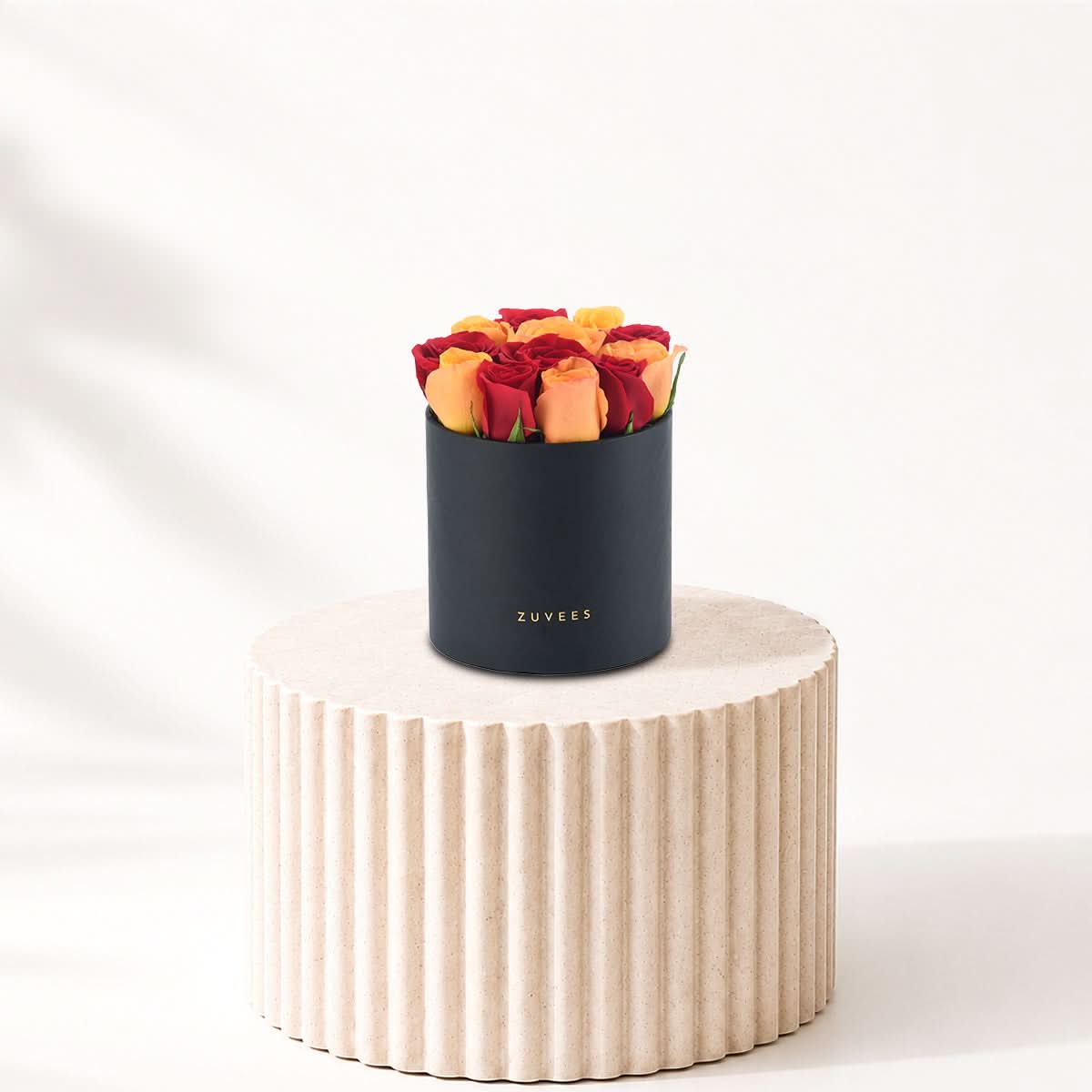 Red and Orange Mixed Rose Box - Halloween Gifts
