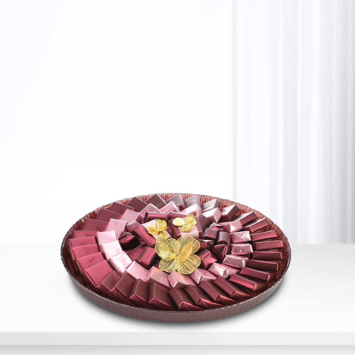 Rose Spiral Chocolate Tray