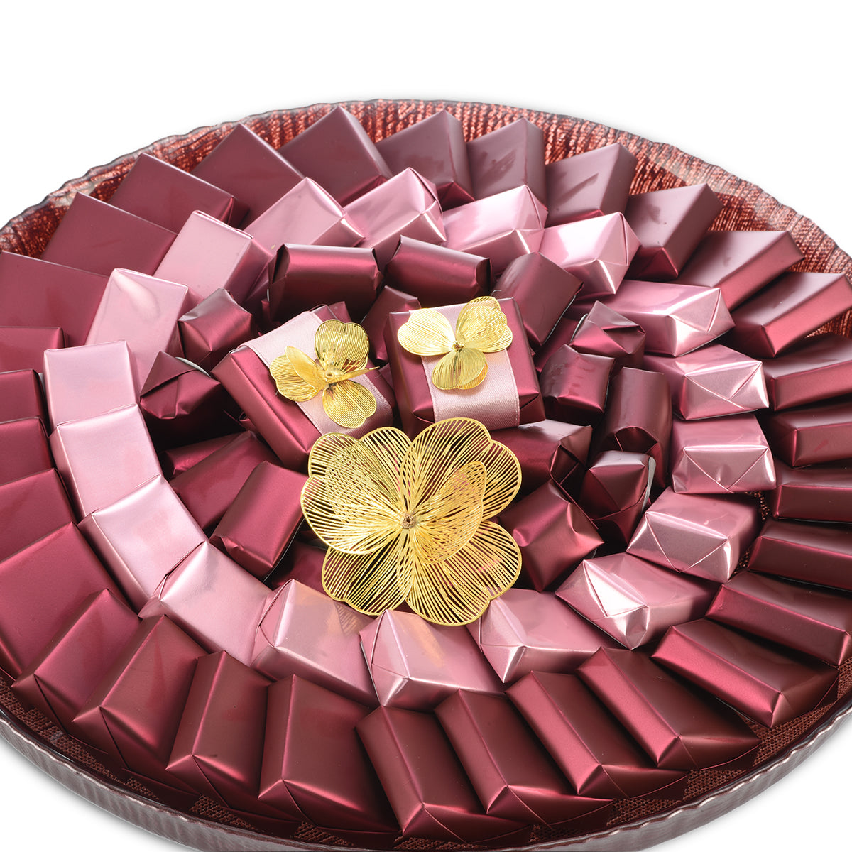 Rose Spiral Chocolate Tray