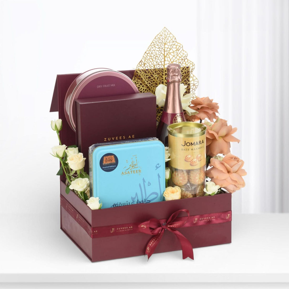 Roses Indulgence Hamper - Zuvees.ae