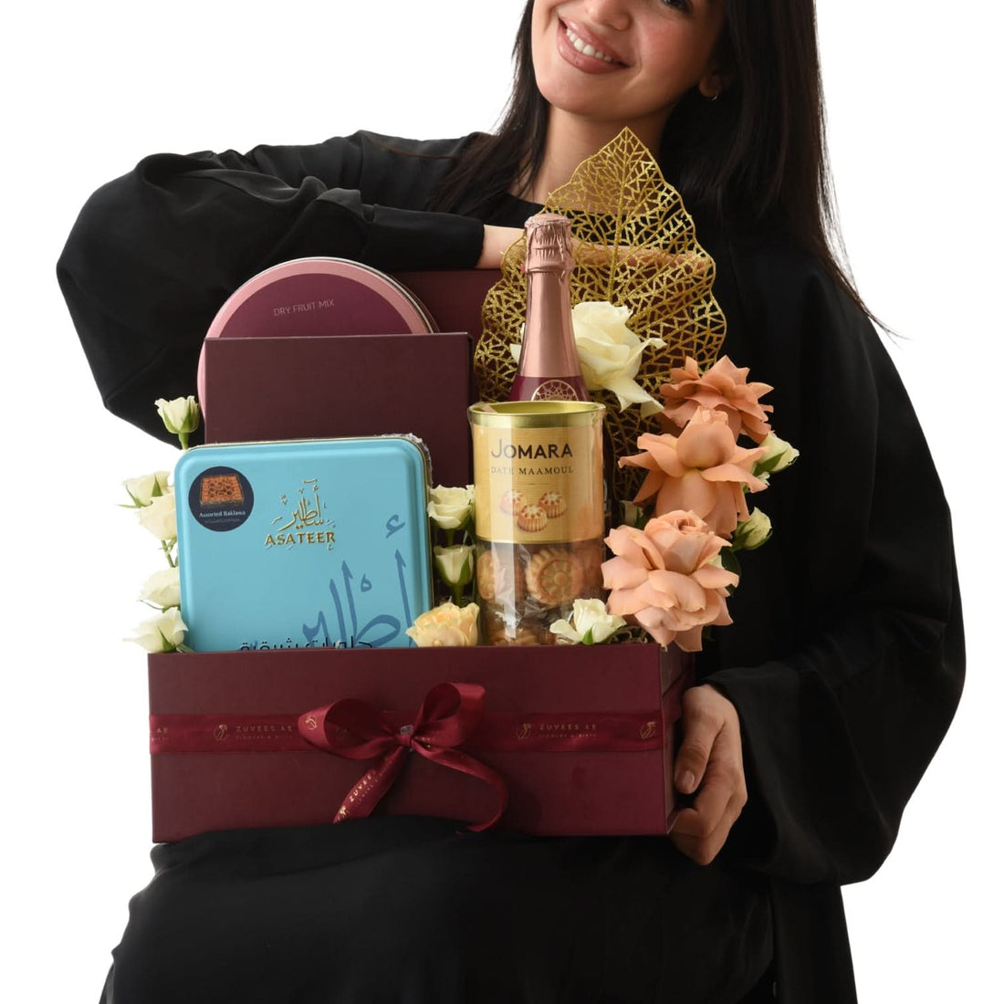 Roses Indulgence Hamper - Zuvees.ae