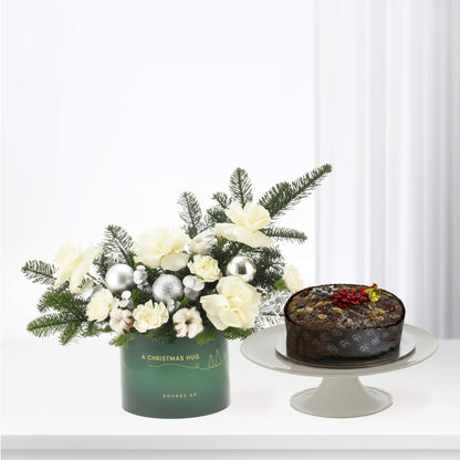 Silvered Petals of Winter Box Cake Combo - Zuvees.ae