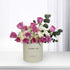 Pink roses, white hydrangeas, eucalyptus in cream "Thank You" gift box.