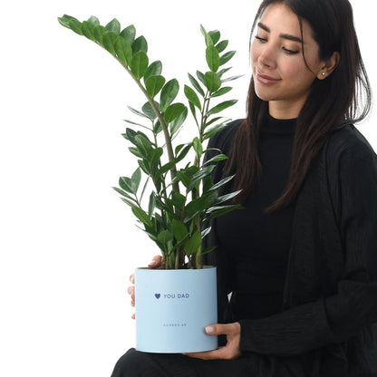 Zamiifolia Plant Love You Dad Vase