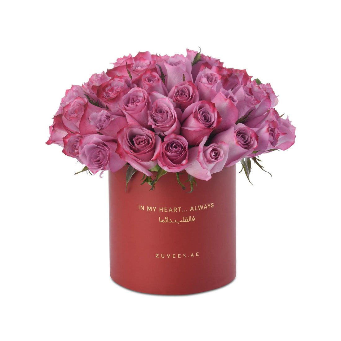 51 Velvety Roses In My Heart Always Vase - Zuvees.ae