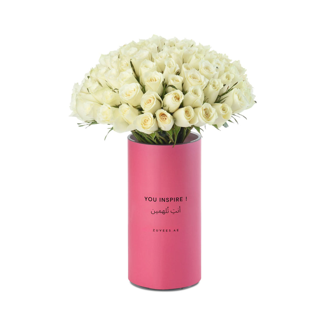 The 100 White Legacy "You Inspire" Vase - Zuvees.ae