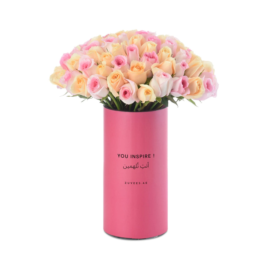 100 Honeyed Blush "You Inspire" Vase - Zuvees.ae