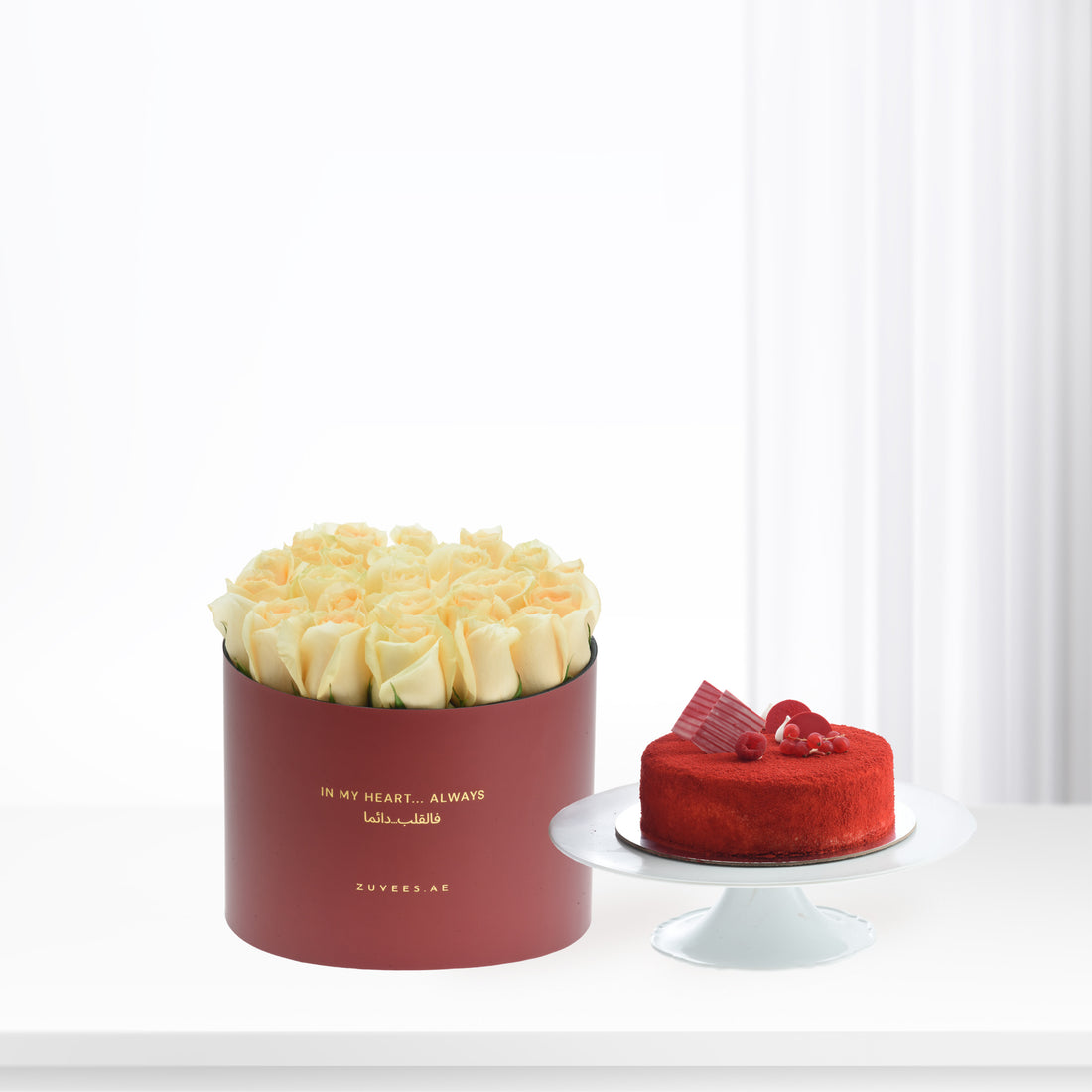 Peach After Sunset In My Heart Box Cake Combo - Zuvees.ae