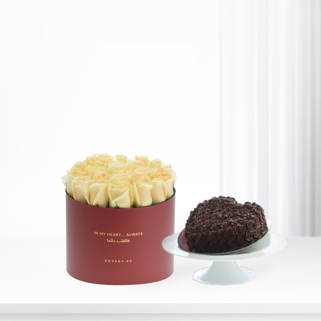 Peach After Sunset In My Heart Box Cake Combo - Zuvees.ae